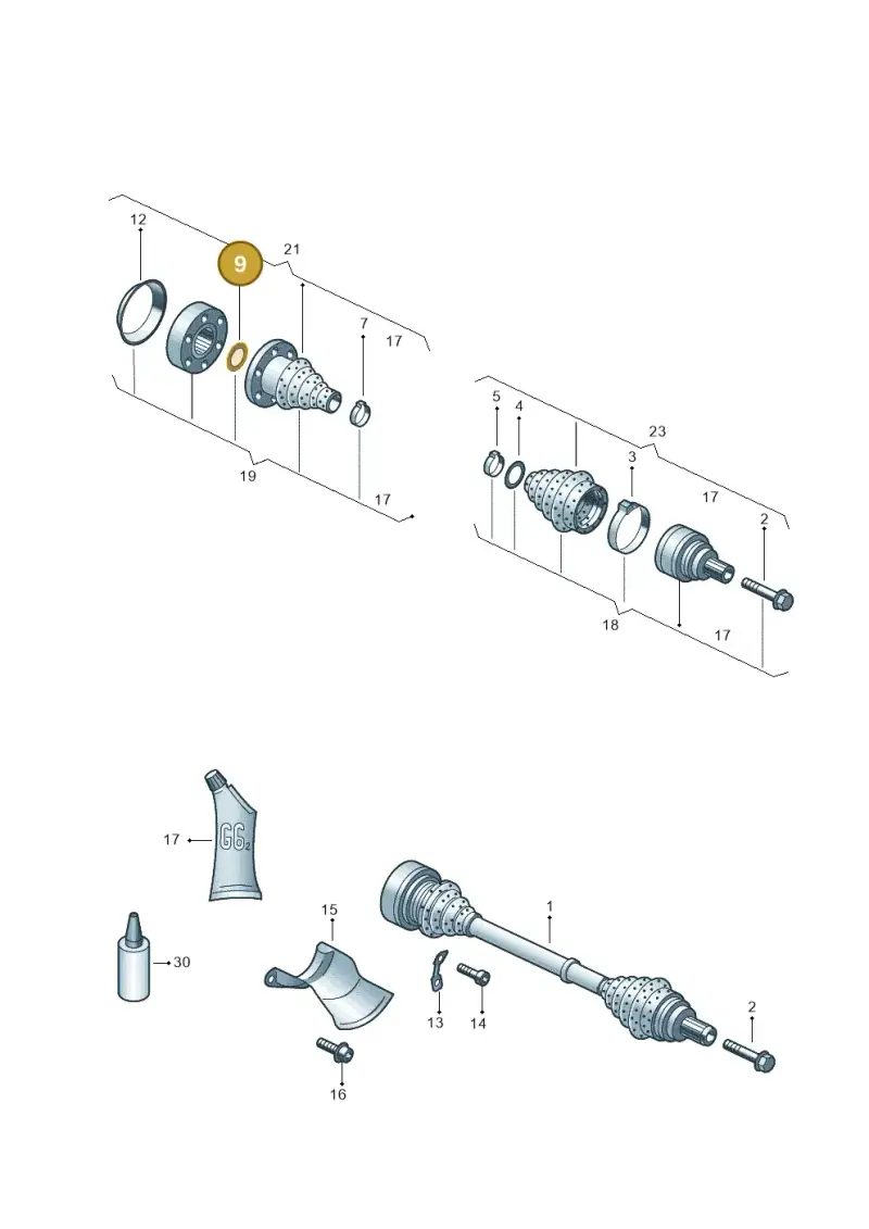 N0124251 — Audi A4 Av. Allroad (2008-2016) diagram 636501020, position 9