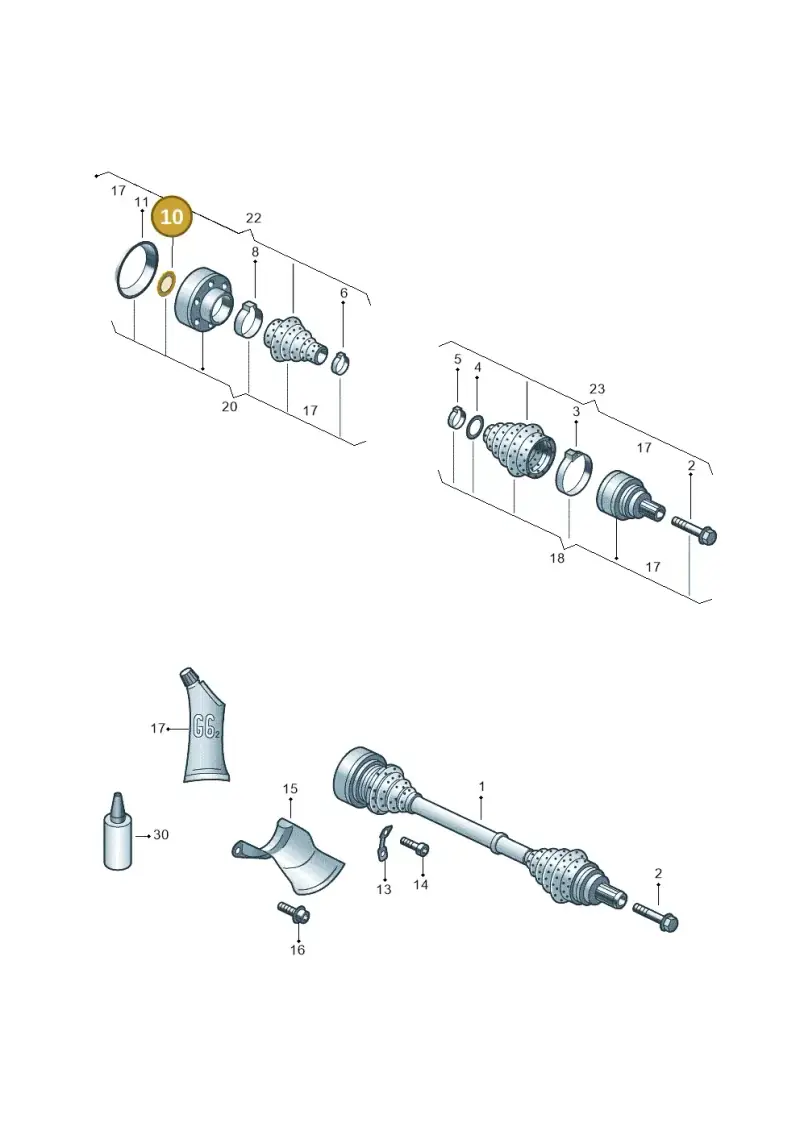 N0124251 — Audi A5 Sportback (2011-2017) diagram 758501020, position 10