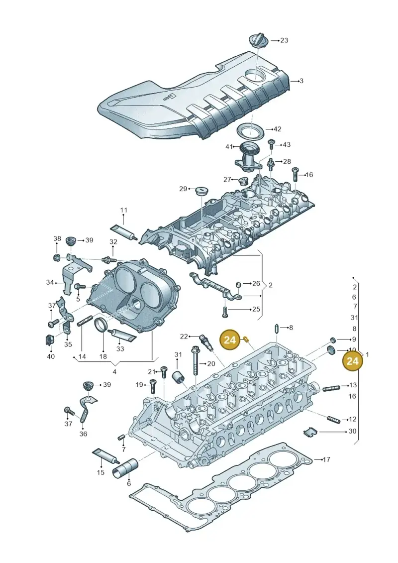 N0131994 — Audi RSQ3 Sportback (2019-2024) diagram 898103300, position 24