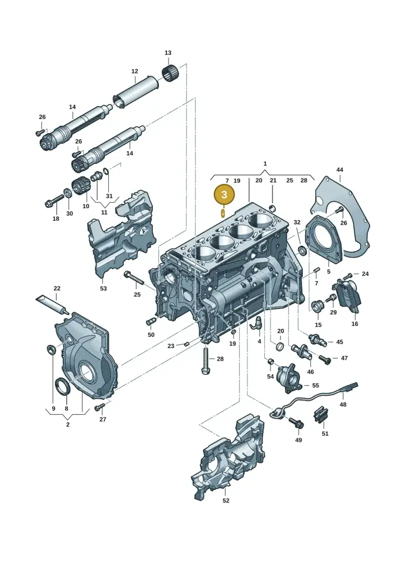 N0131994 — Audi A5 Limo 2.0 (2024-) diagram 849103017, position 3