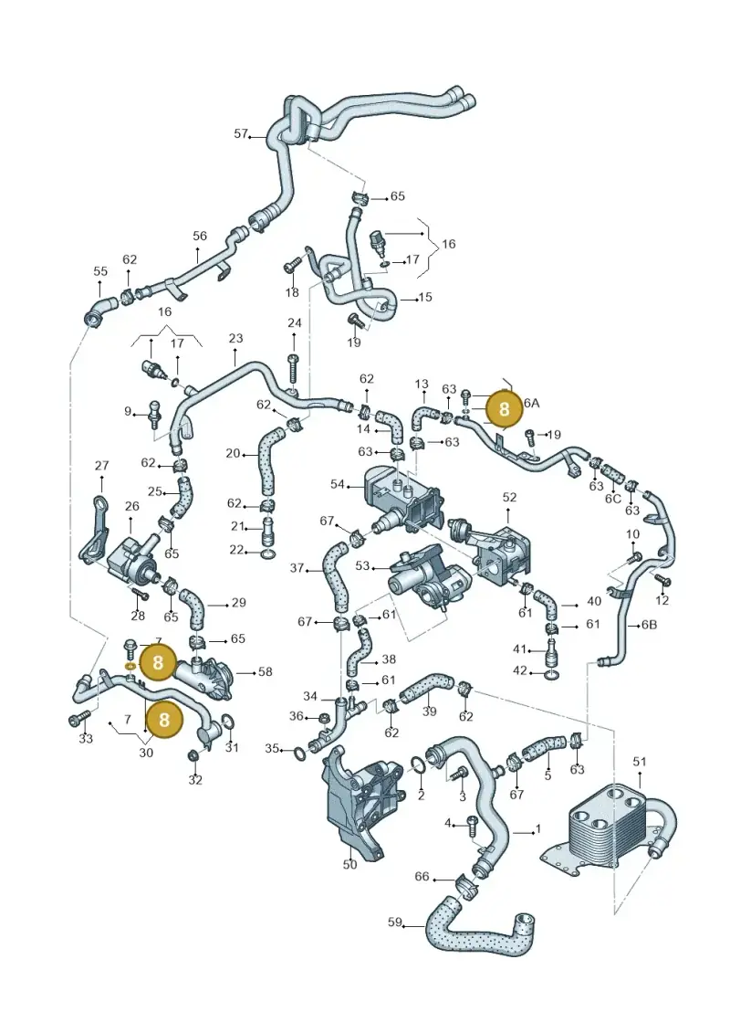 N0138042 — Audi A4 Av. Allroad (2008-2016) diagram 620121410, position 8