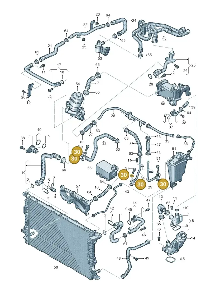 N0138076 — Audi A5 Sportback (2011-2017) diagram 724121400, position 30