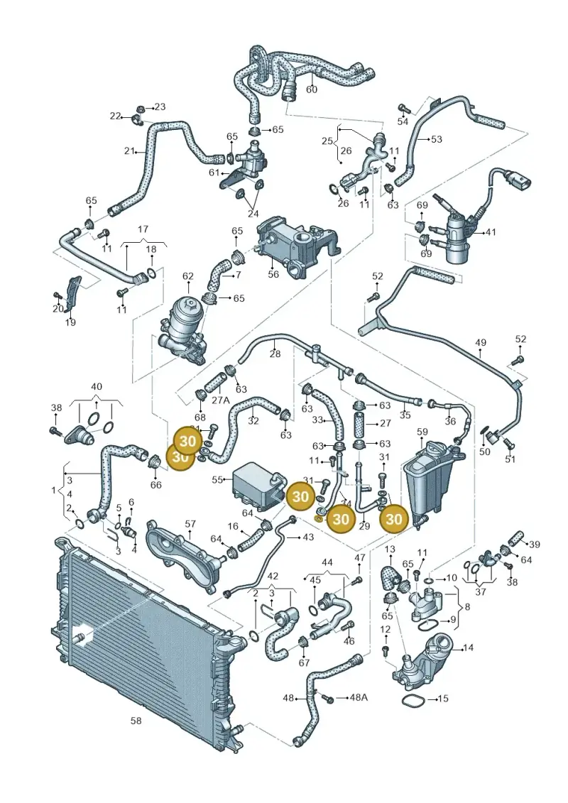 N0138076 — Audi Q5 qu. 2.0 TDI (2012-2017) diagram 751121390, position 30