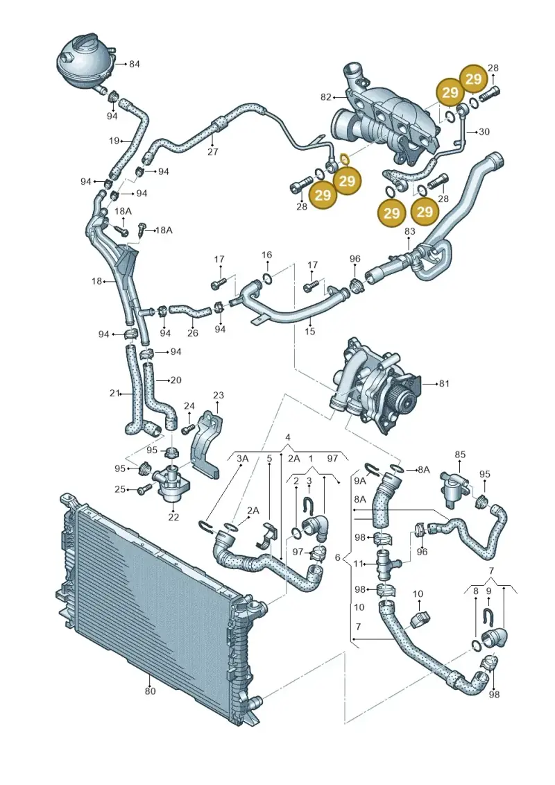 N0138149 — Audi Q3 2.0 TDI (2014-2019) diagram 728121400, position 29