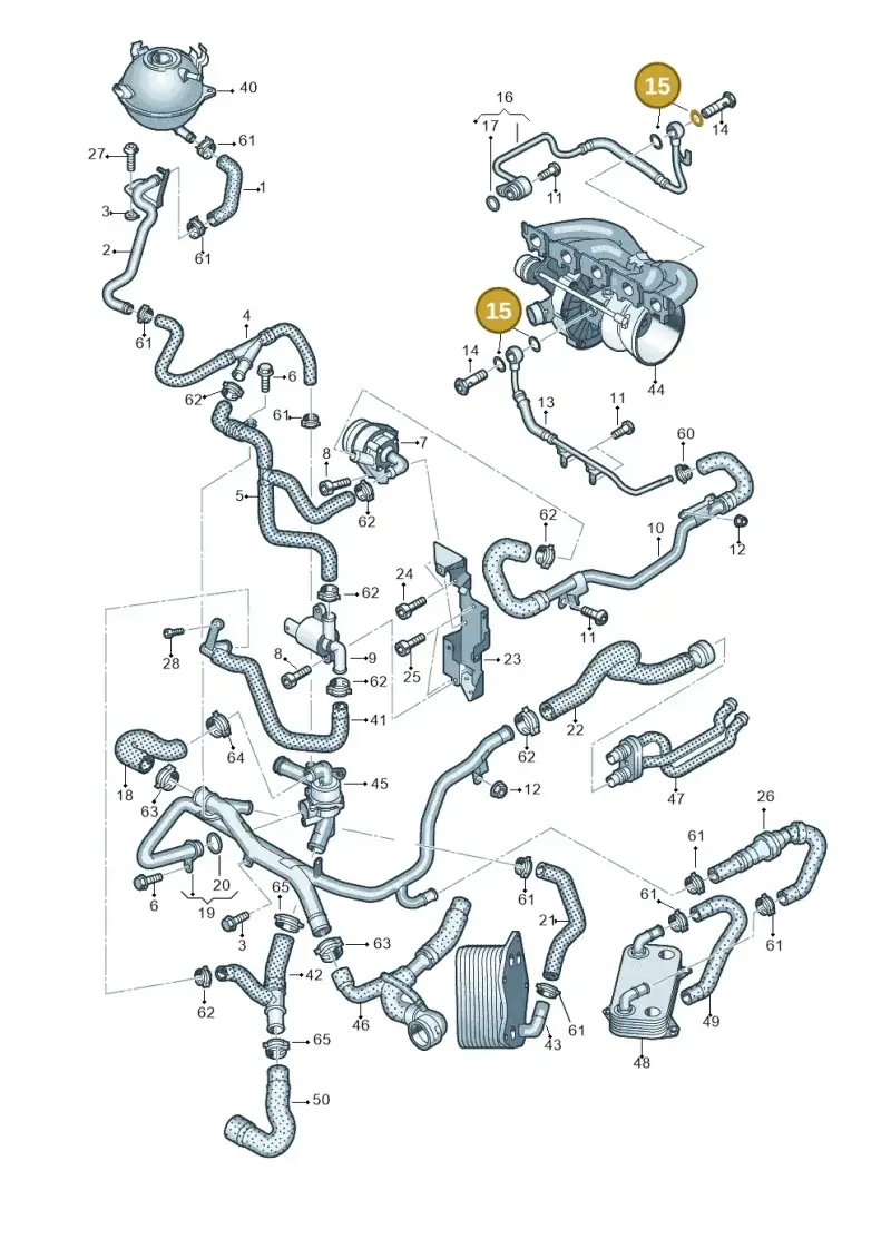 N0138149 — Audi RSQ3 qu. 2.5 (2013-2018) diagram 764121340, position 15