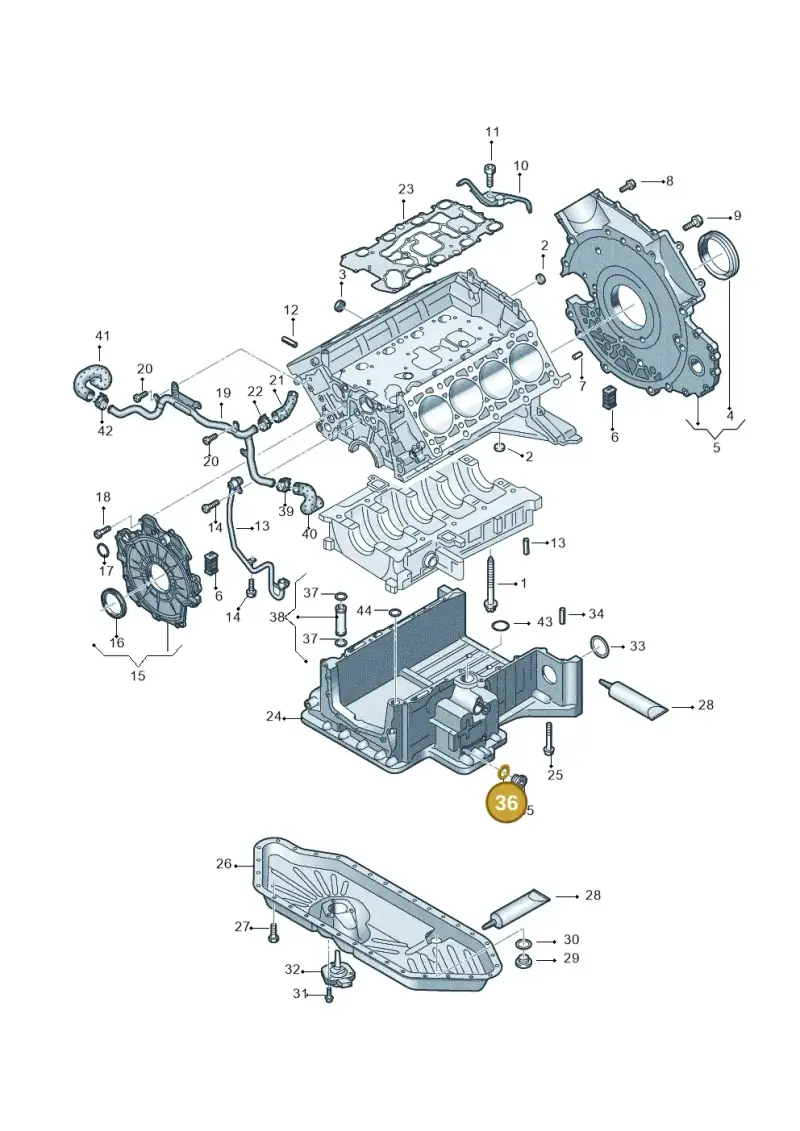 N0138165 — Audi Q7                07> (2006-) diagram 493103020, position 36