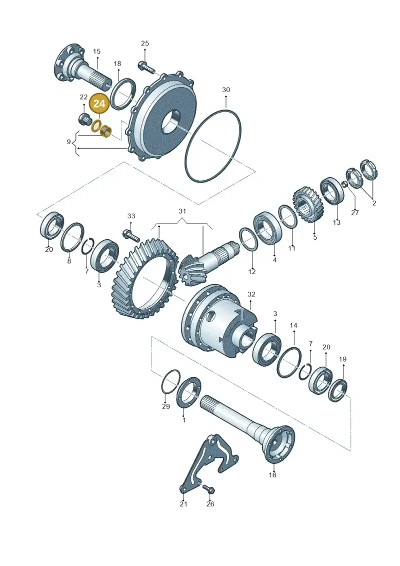 N0138271 — Audi R8 qu. 5.2 (2012-2015) diagram 618409400, position 24