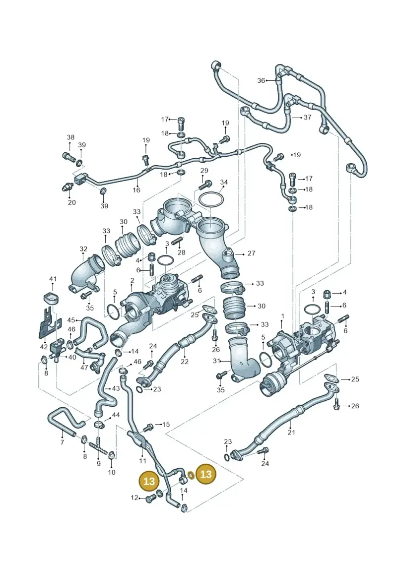 N0138307 — Audi RS6 qu. (2003-2004) diagram 290145050, position 13