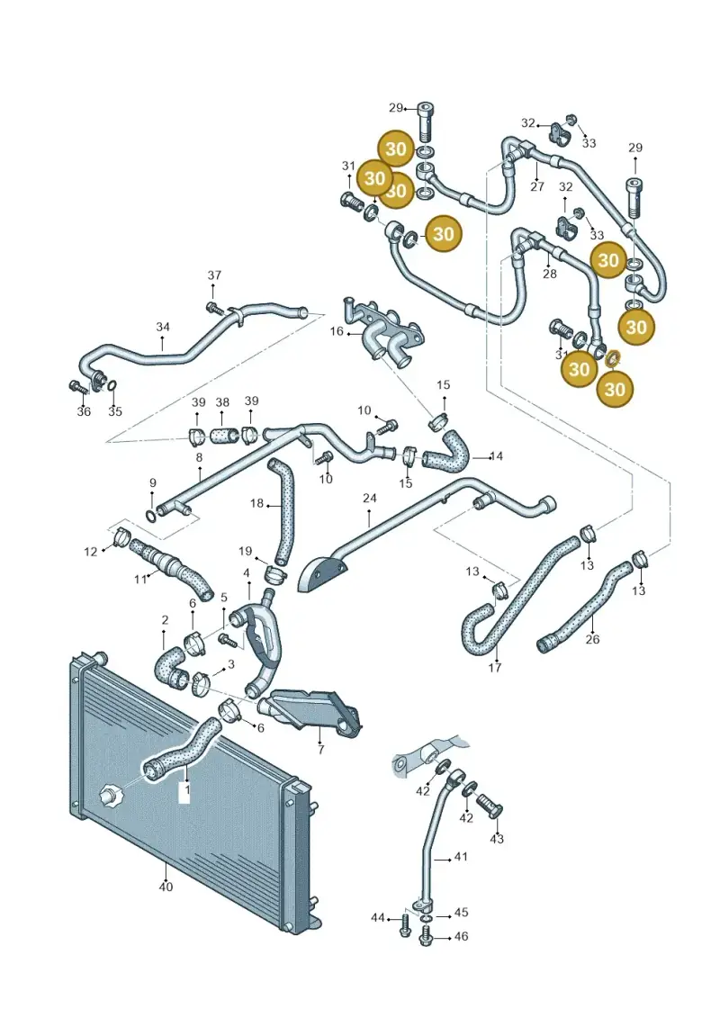 N0138493 — Audi RS6 qu. (2003-2004) diagram 290121670, position 30