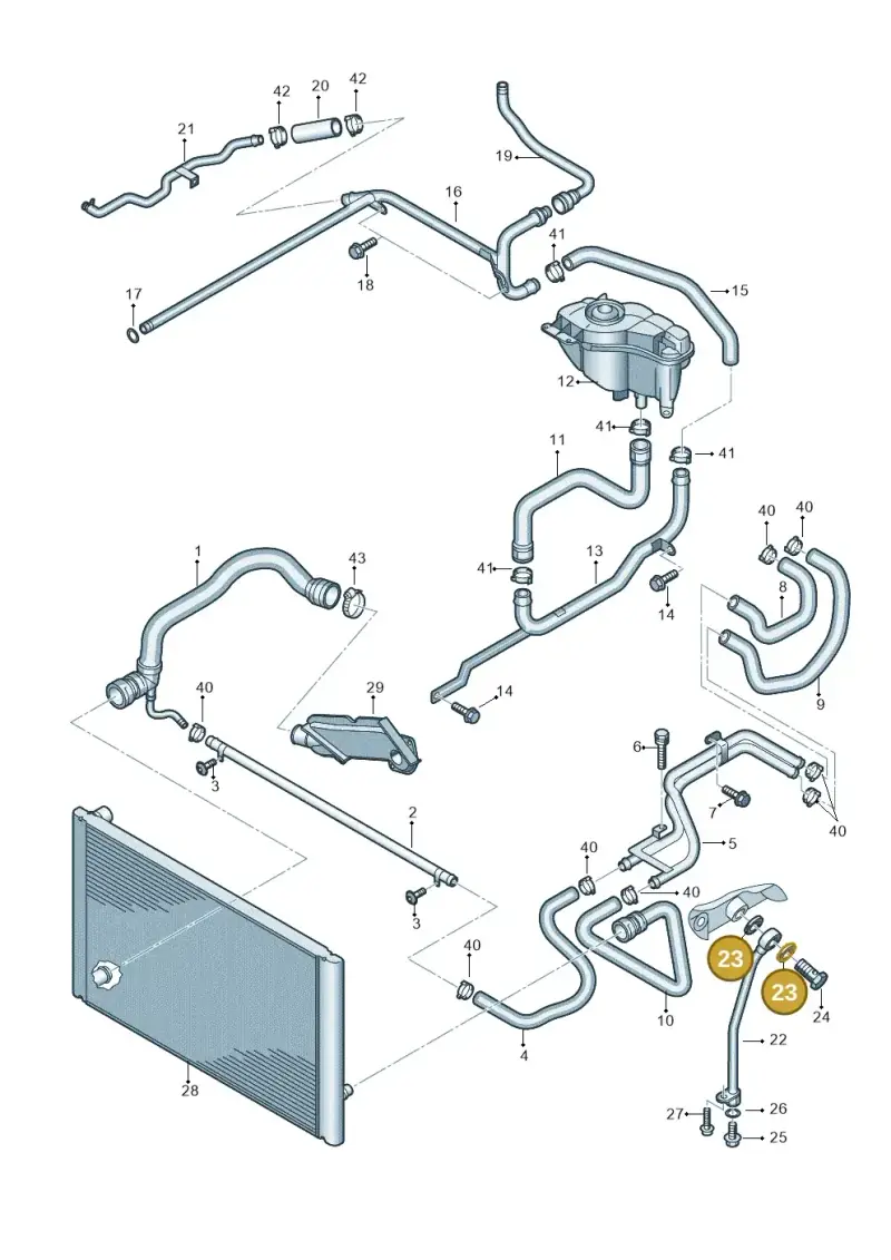 N0138493 — Audi A8/S8/qu. lang (2003-2007) diagram 291121450, position 23