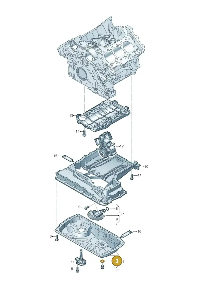 N0138495 — Audi A8L (2017-2022) diagram 849103190, position 3