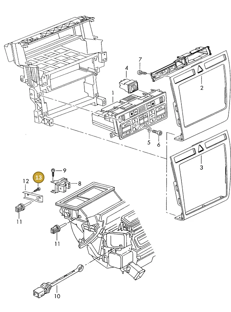 N0139579 — Audi A8 quattro (1999-2002) diagram 255819400, position 13