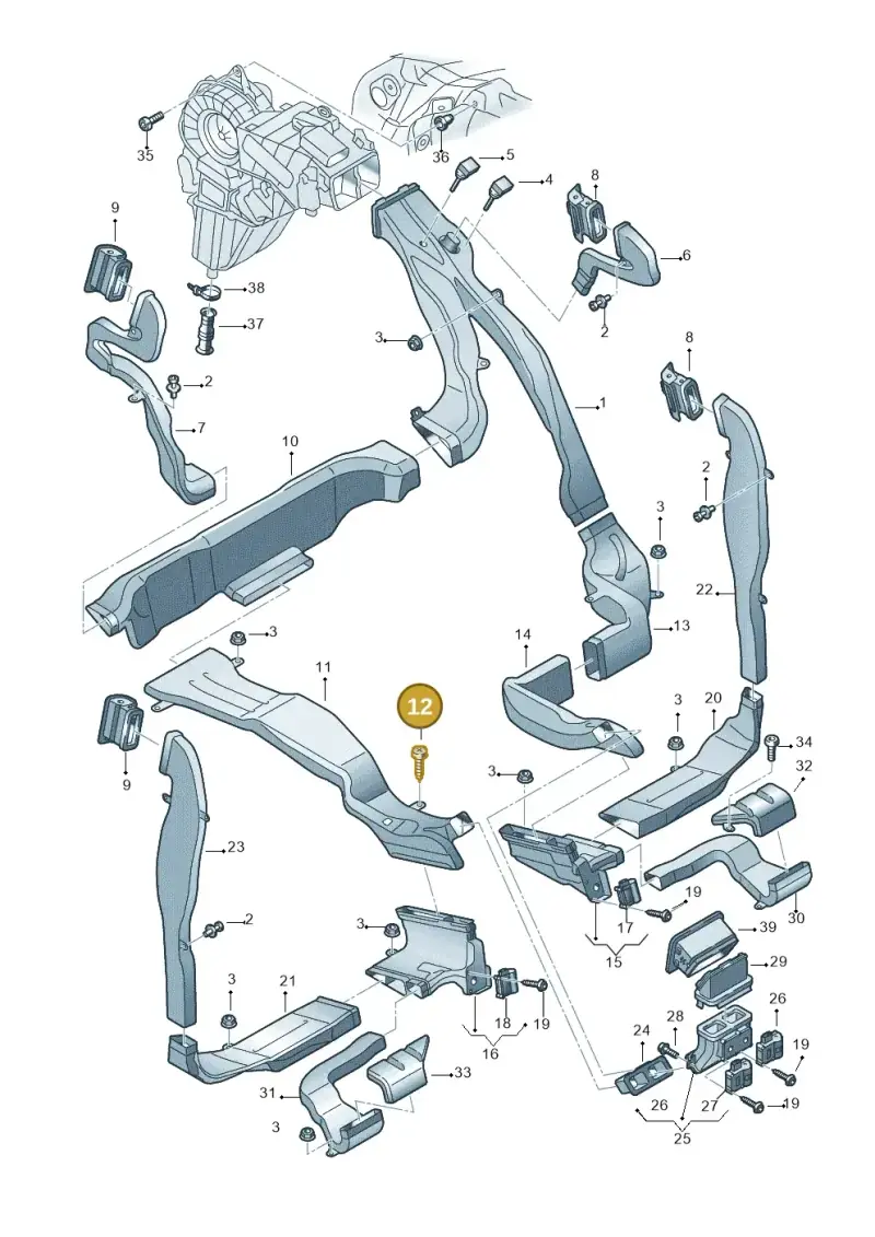 N01395819 — Audi Q7                07> (2006-) diagram 493820150, position 12