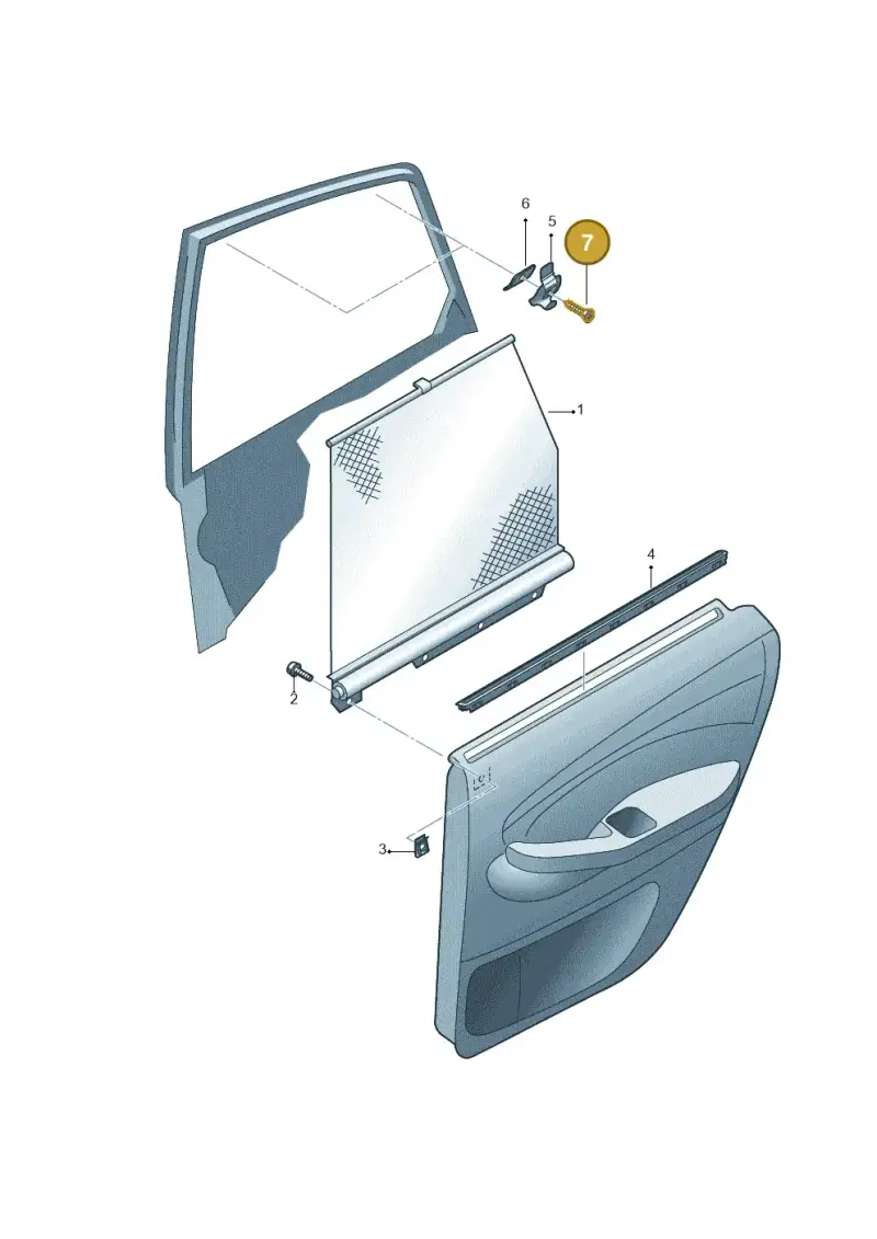 N01396626 — Audi RS3 Sportback (2011-2012) diagram 412861000, position 7