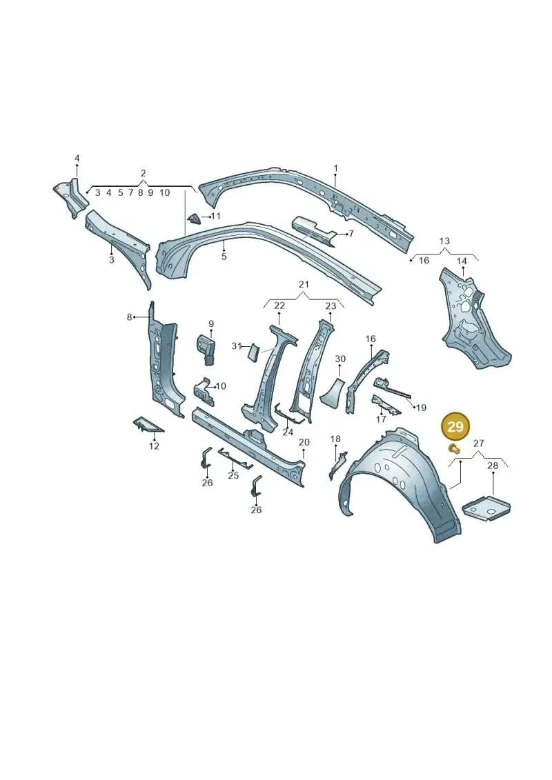 N0140325 — Audi Q2 2.0 TDI (2016-2018) diagram 803809000, position 29