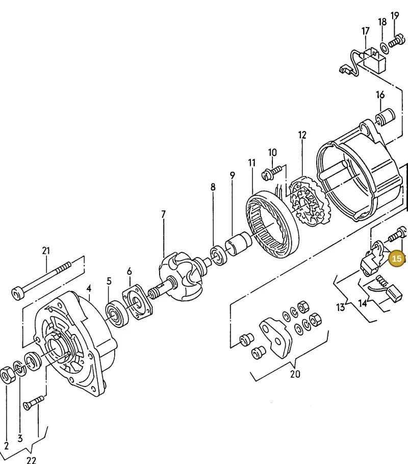 N0141251 — Audi S6 plus qu.       97 (1996-1997) diagram 090150000, position 15