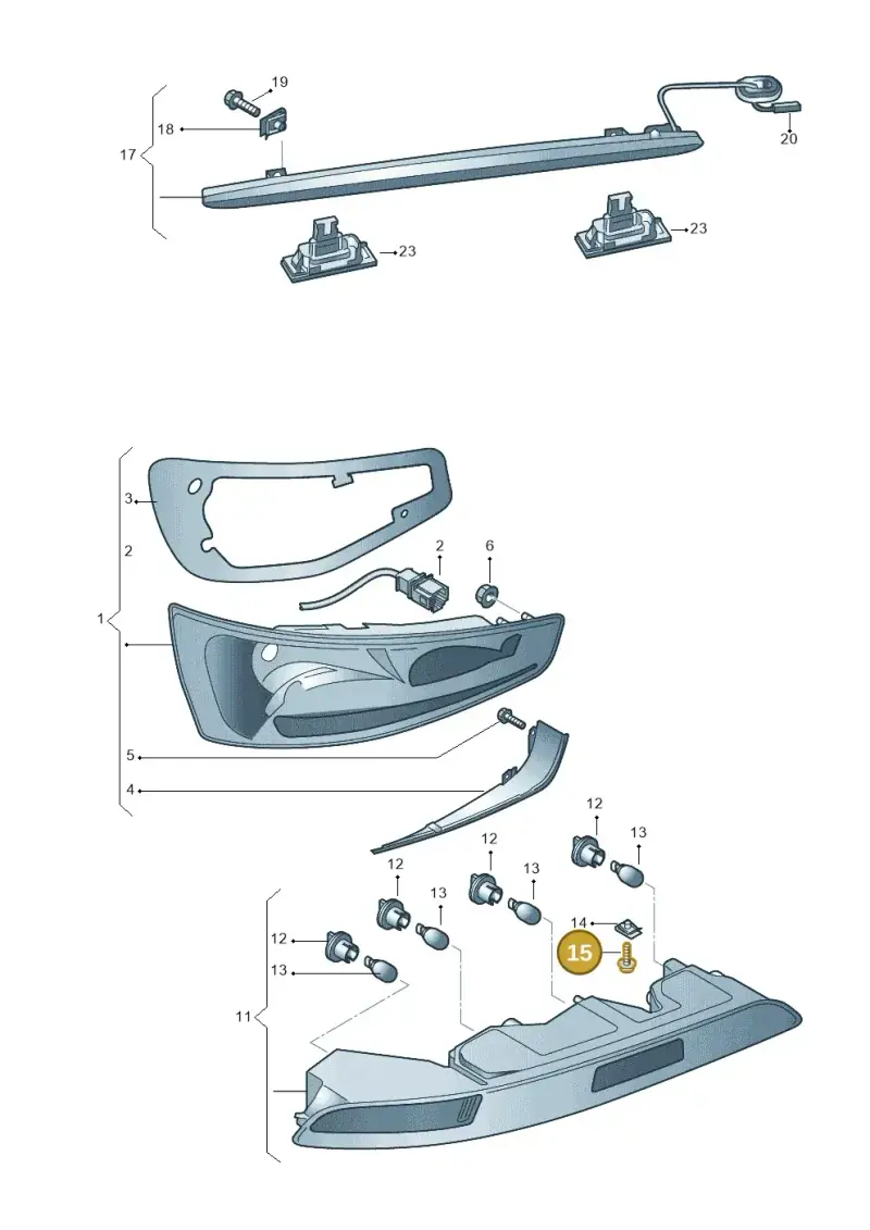 N01413319 — Audi RSQ3 qu. 2.5 (2013-2018) diagram 764945000, position 15