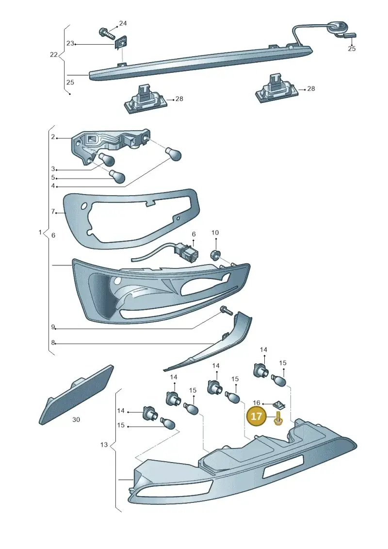 N01413319 — Audi Q3 1.4 (2016-) diagram 728945000, position 17