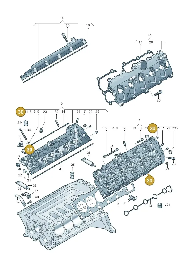 N0145555 — Audi R8 Spyder (2015-2024) diagram 872103200, position 30