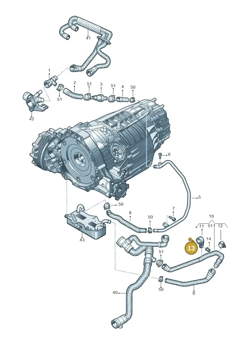 N01470421 — Audi A6 2.0 tdi (2010-2015) diagram 717121120, position 13