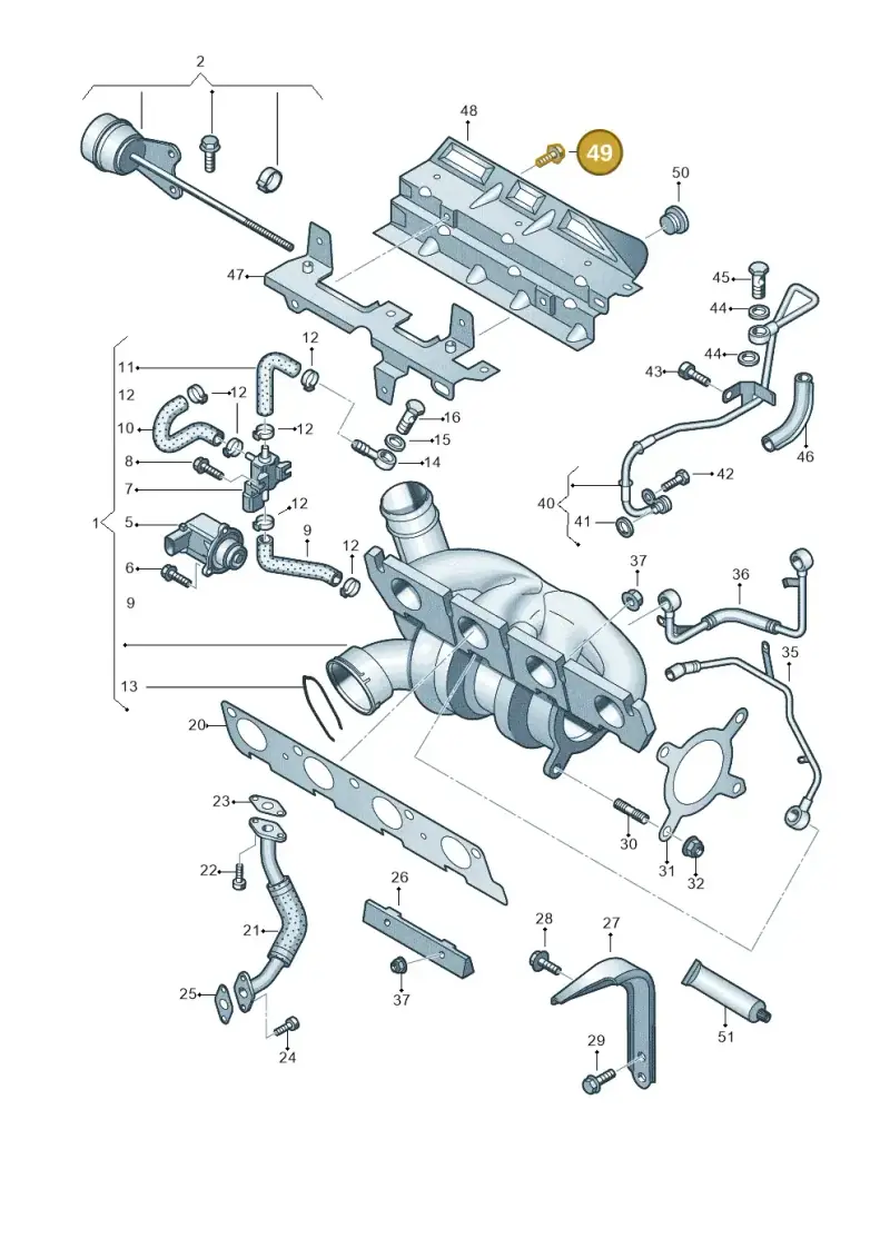 N01473911 — Audi Q3 quattro (2011-2015) diagram 645145520, position 49
