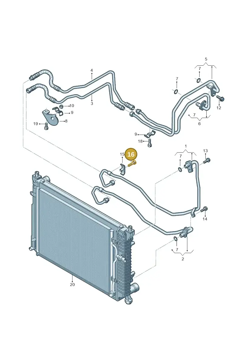 N0147591 — Audi A4/S4/Av./qu. (2001-2004) diagram 249317710, position 16