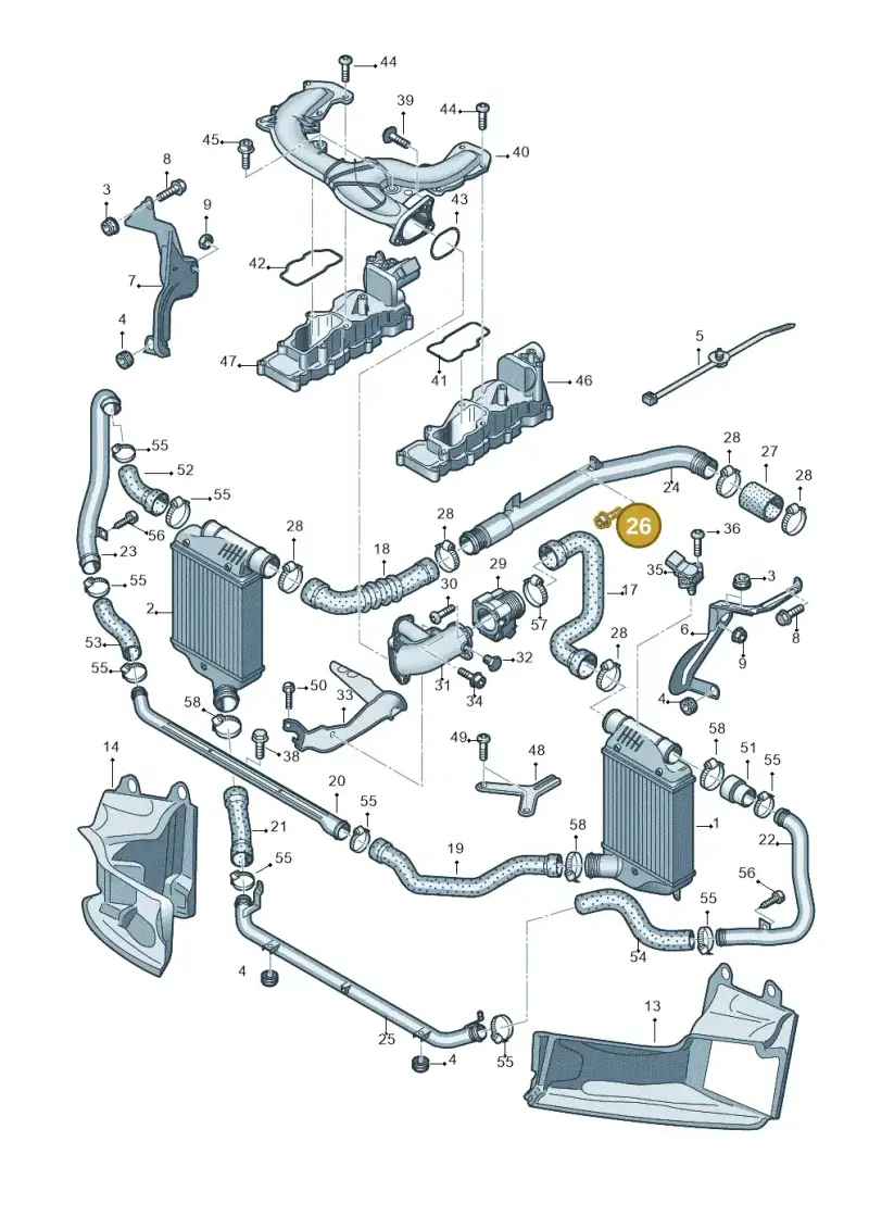 N0147618 — Audi A6 2.7 TDI (2008-2011) diagram 448145450, position 26
