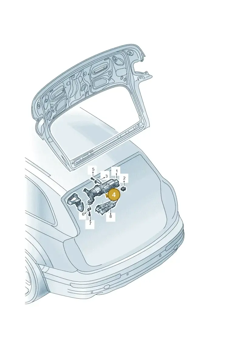 N0147618 — Audi Q7 qu. 3.0 TDI (2009-2015) diagram 493827100, position 4