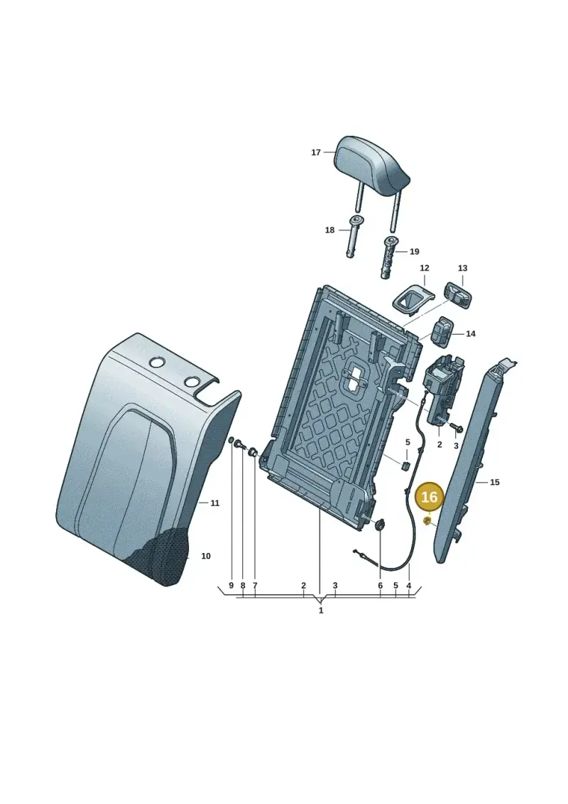 N01508210 — Audi Q6 e-tron (2023-) diagram 8wk885200, position 16