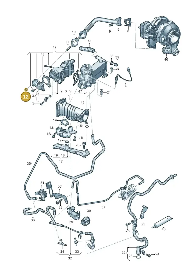 N01508215 — Audi A6 2.0 (2018-) diagram 435131400, position 12