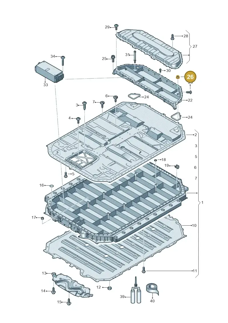 N01508217 — Audi Q8 e-tron (2018-2020) diagram 586915550, position 26
