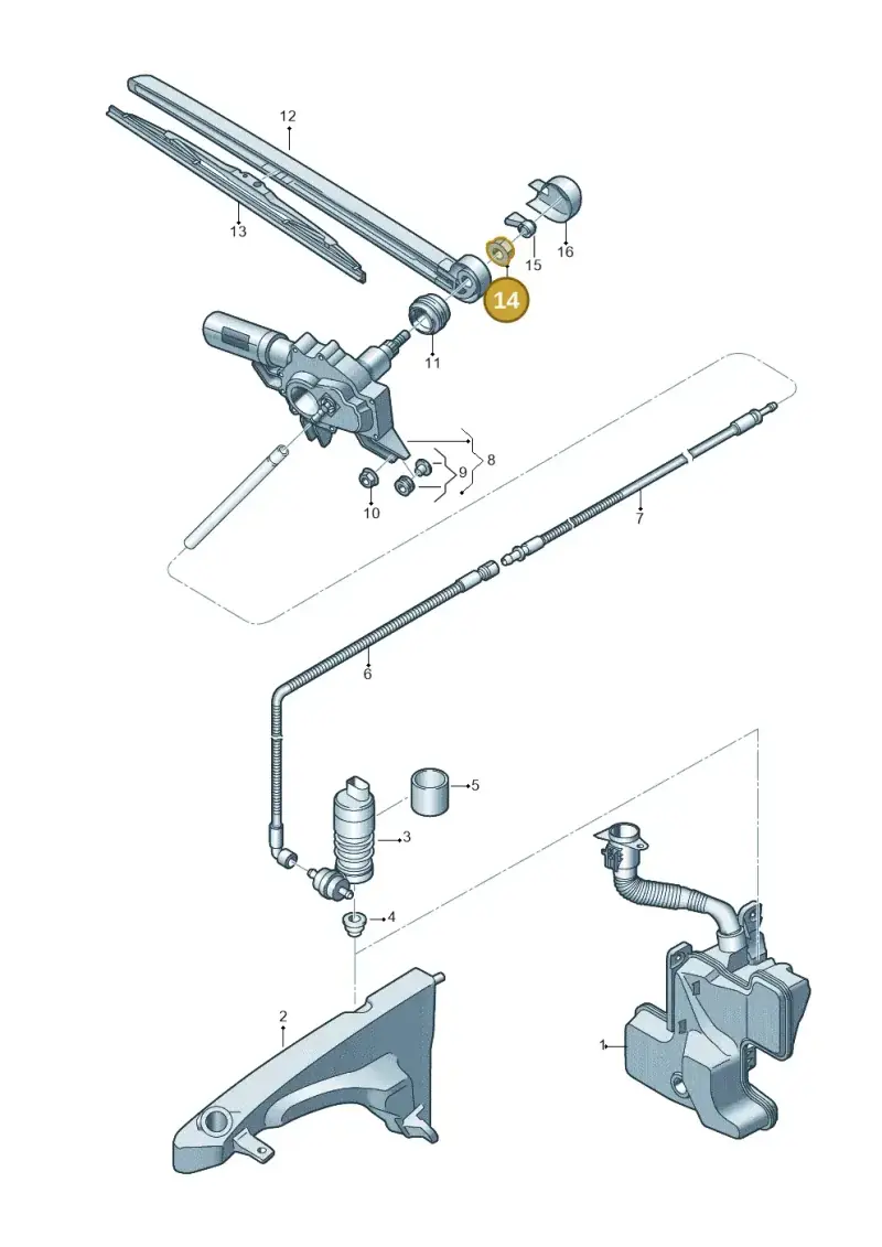 N01508315 — Audi Q3 quattro (2018-2019) diagram 597955020, position 14
