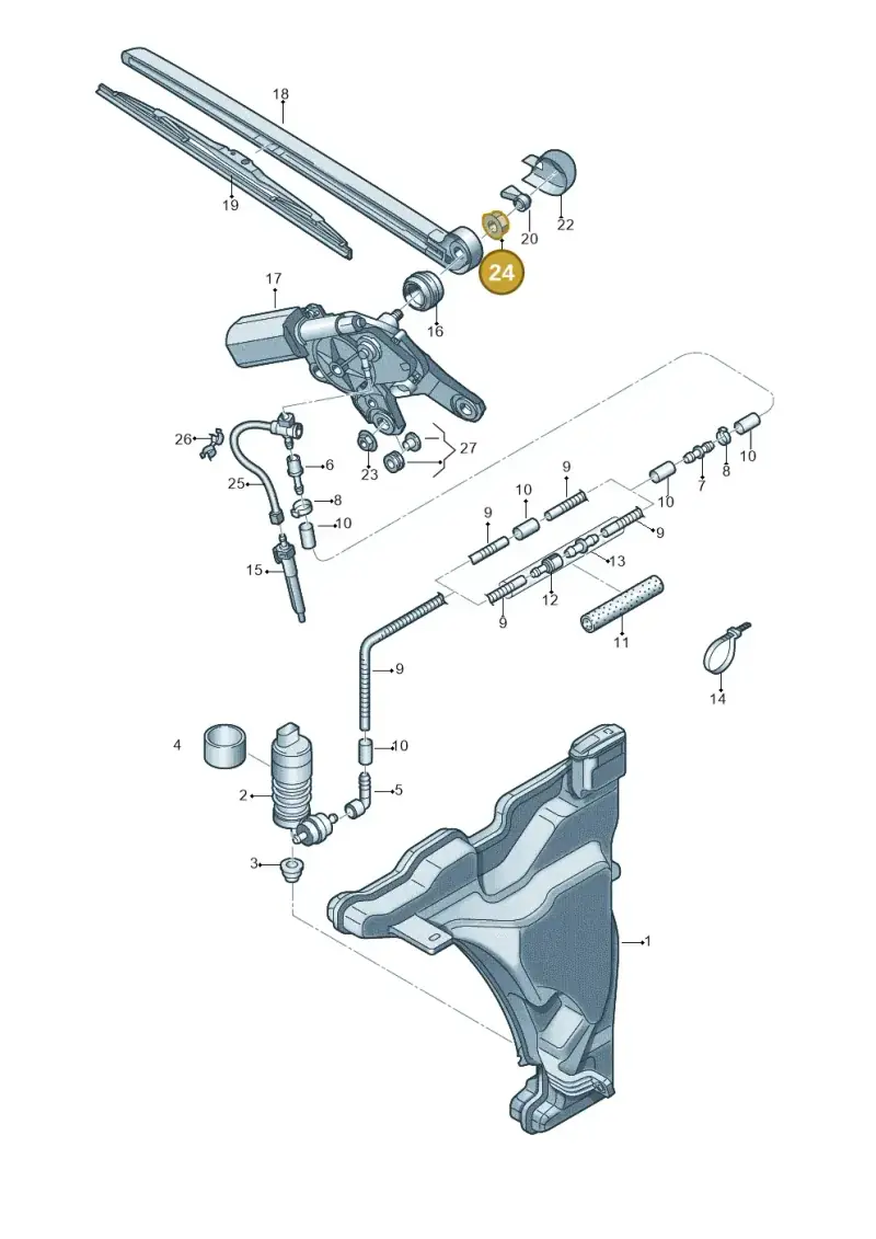 N01508315 — Audi RS4 Avant (2017-) diagram 849955200, position 24
