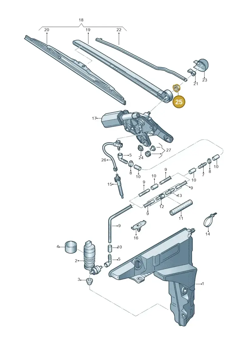 N01508315 — Audi RS6 Avant (2019-) diagram 430955020, position 25