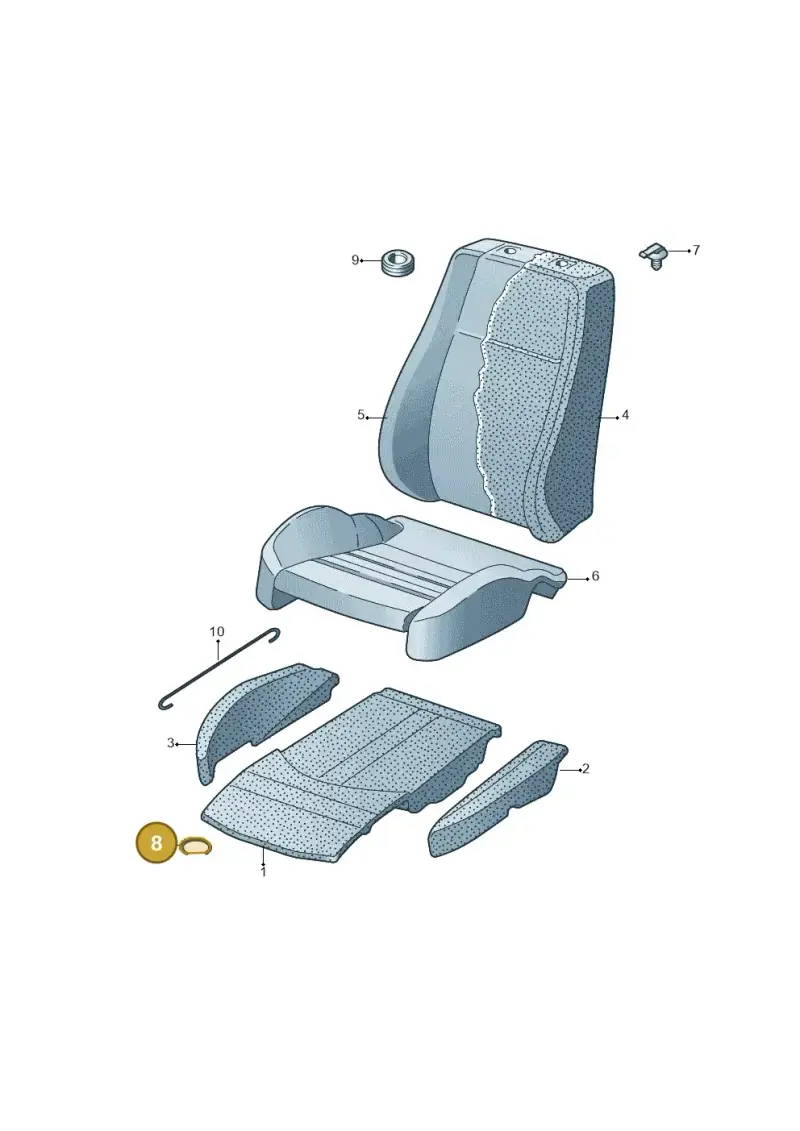 N0152611 — Audi A8L qu. 3.0 TDI (2013-2018) diagram 771881630, position 8