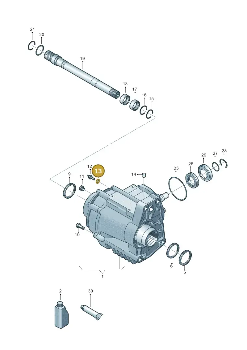 N0154027 — Audi A3 Sportback (2019-2021) diagram 596409065, position 13