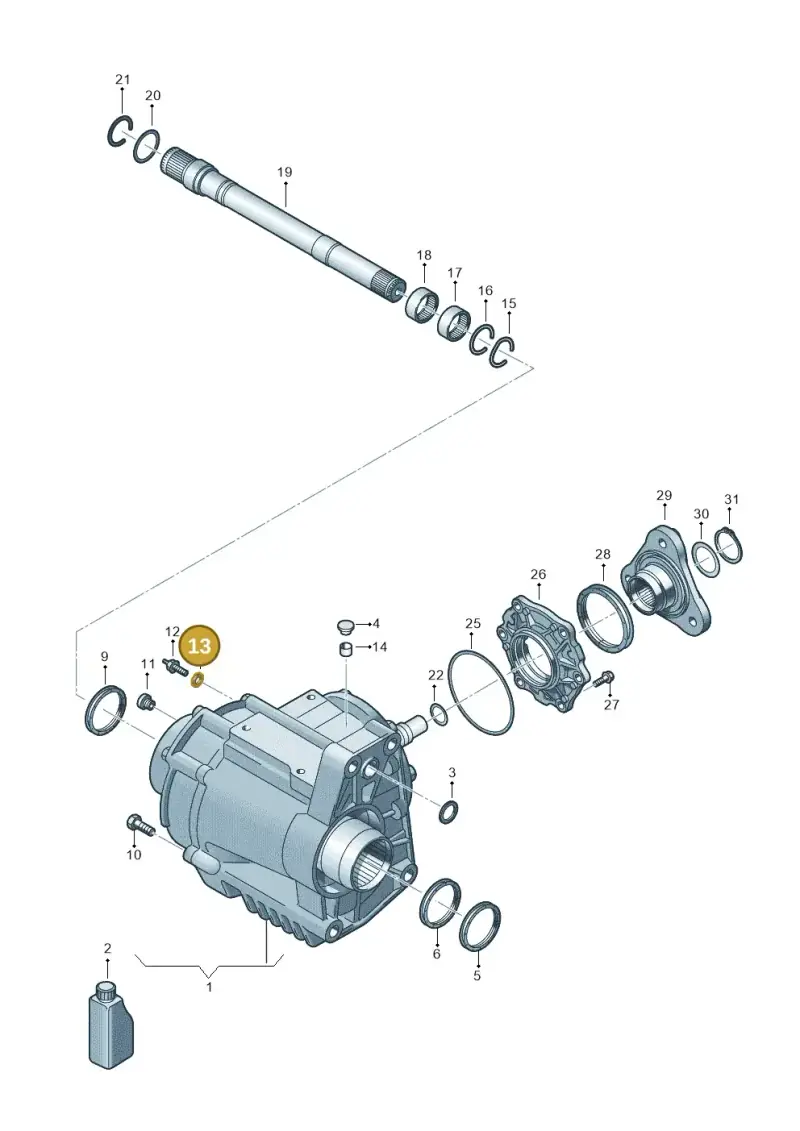 N0154027 — Audi Q3 quattro (2018-2019) diagram 597409051, position 13