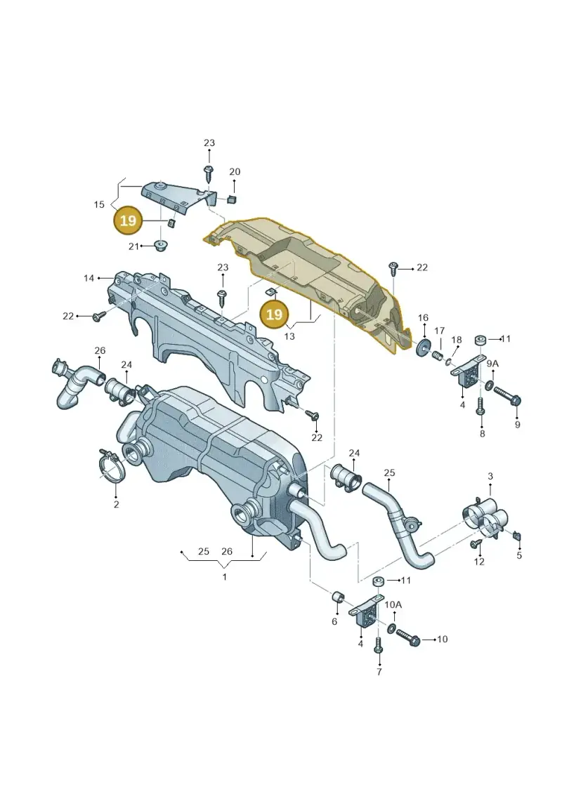 N0154457 — Audi R8 qu. 5.2 (2012-2015) diagram 618253700, position 19