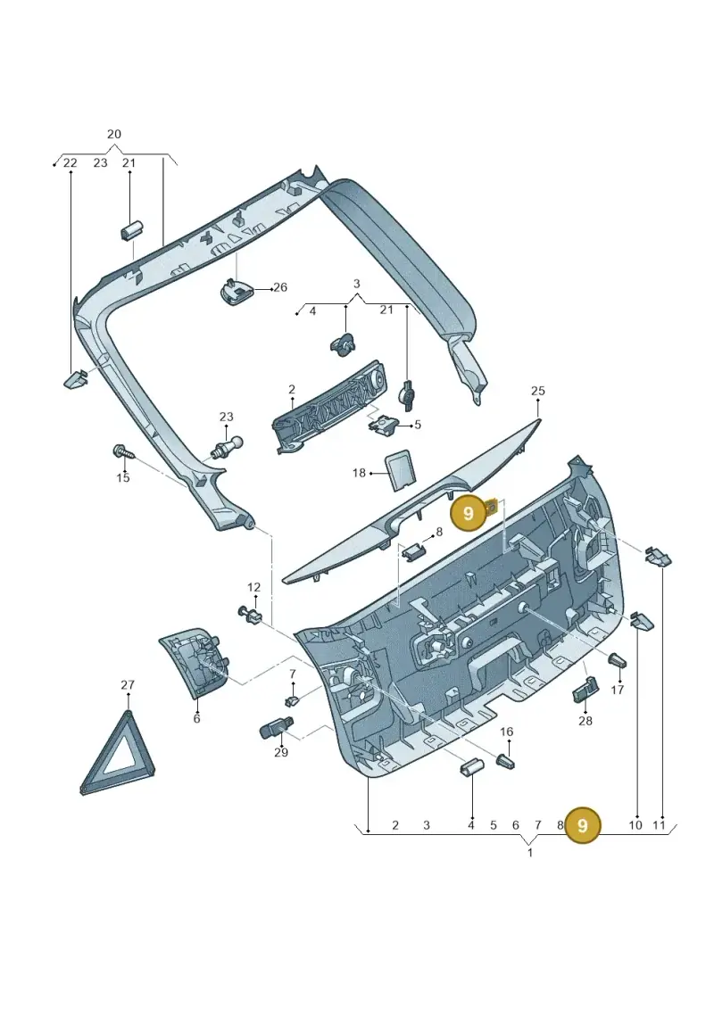 N0154457 — Audi A6 qu. 3.0 tdi (2014-2018) diagram 717867900, position 9
