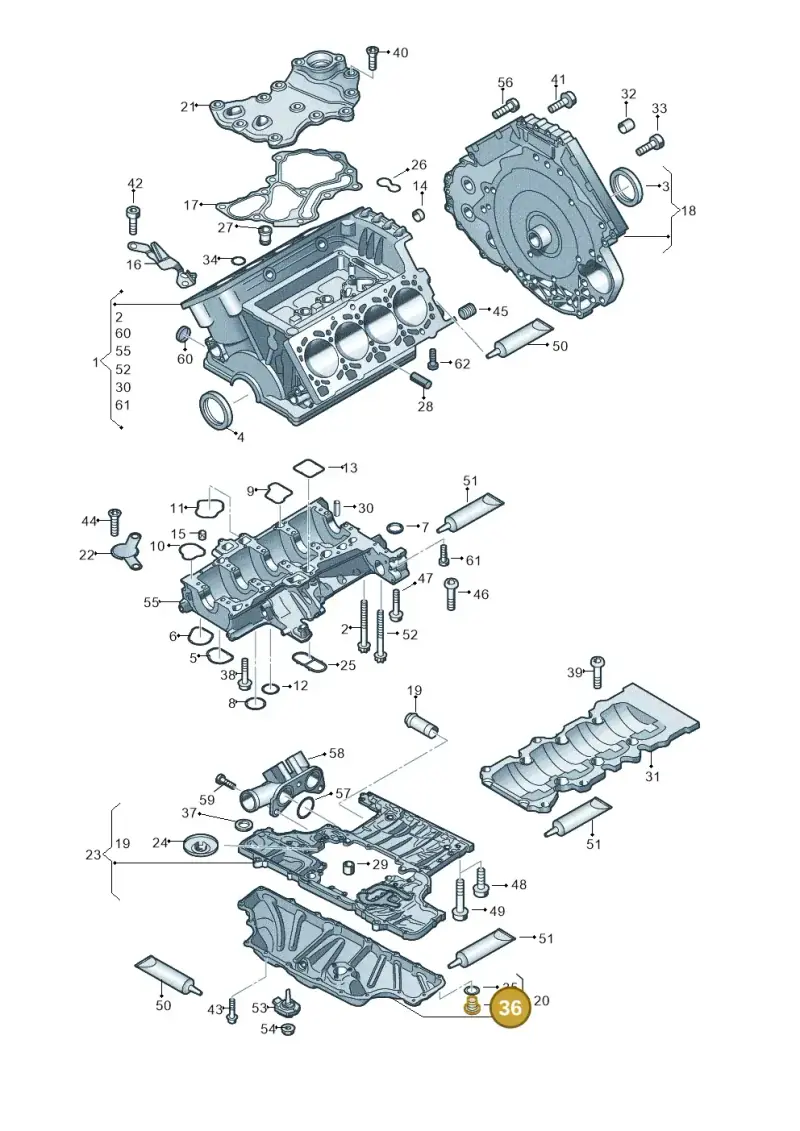 N0160276 — Audi RS4 Av. qu. 4.2 (2012-2015) diagram 695103000, position 36