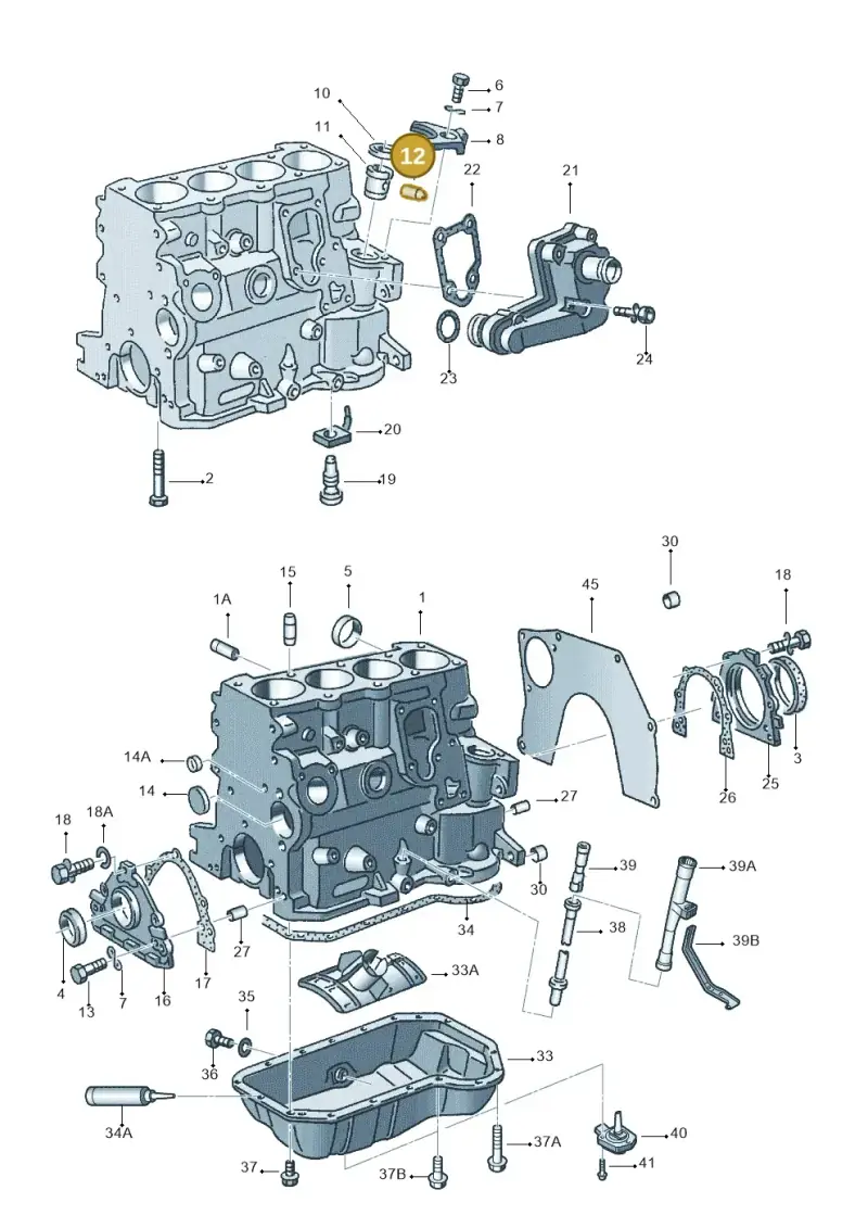 N0162011 — Audi A4/Avant (1999-2001) diagram 118103100, position 12