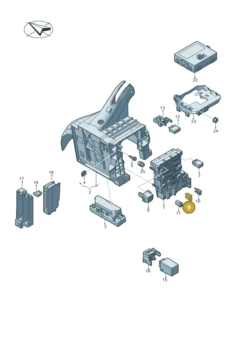 N01713119 — Audi RSQ3 Sportback (2019-2024) diagram 745937000, position 9