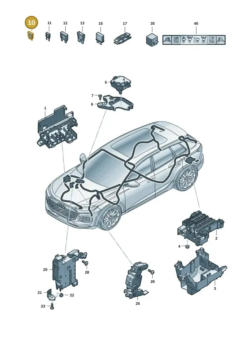 N01713122 — Audi Q6 e-tron (2023-) diagram f5s971805, position 10