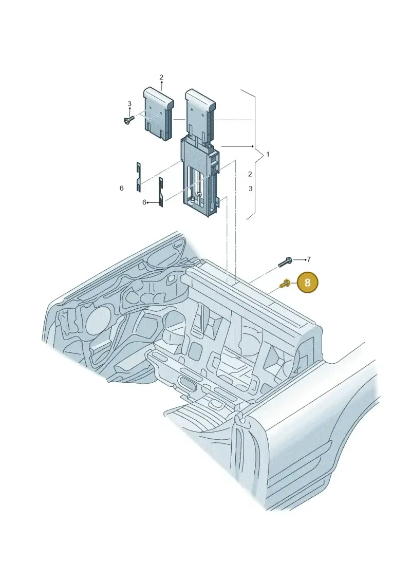 N0195036 — Audi RS4 Cabrio qu.    08> (2007-) diagram 273880500, position 8