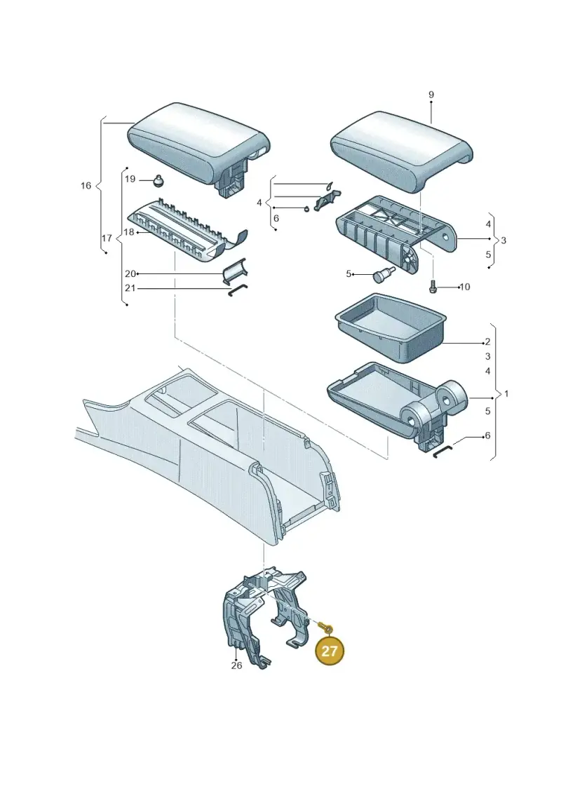 N0195038 — Audi A6 qu. 3.0 tdi (2014-2018) diagram 711863600, position 27