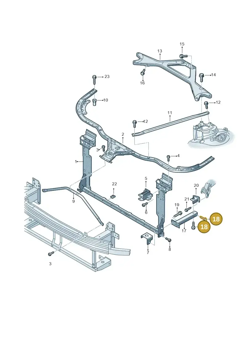 N0195269 — Audi A8L (2017-2022) diagram 838805000, position 18