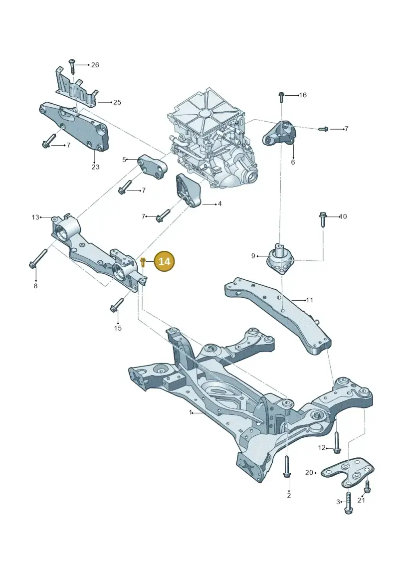 N0195308 — Audi Q4 Sportback (2021-2022) diagram 89a199200, position 14