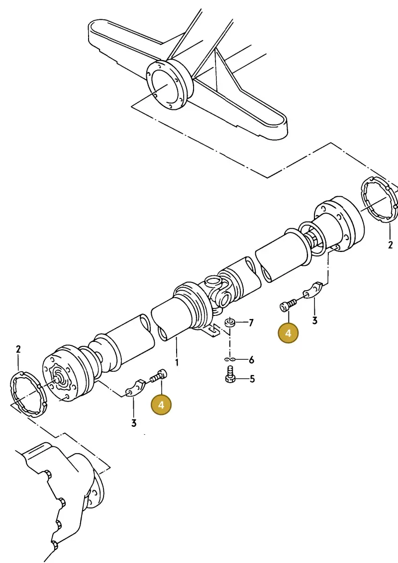N0199261 — Audi 80/90 qu. (1987-1991) diagram 045048000, position 4