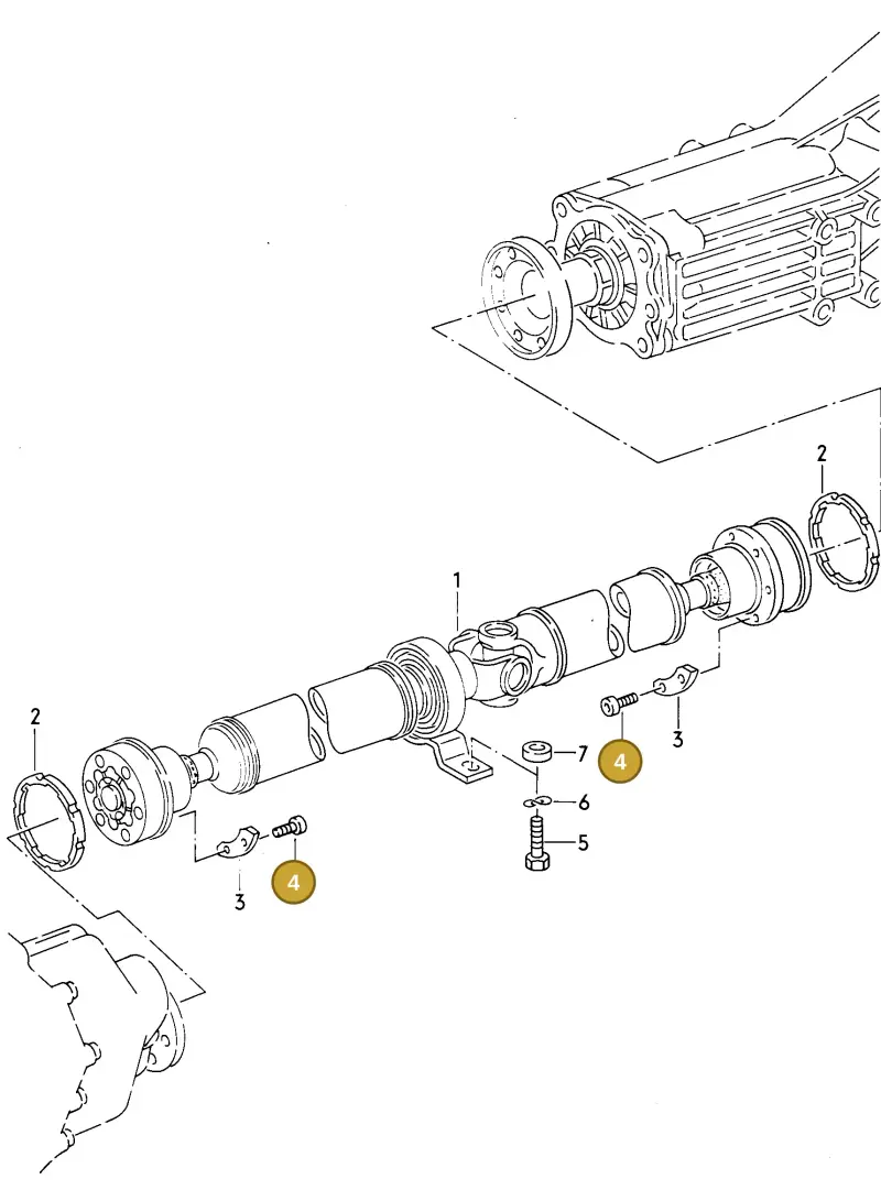 N0199261 — Audi V8 (1989-1993) diagram 062049000, position 4