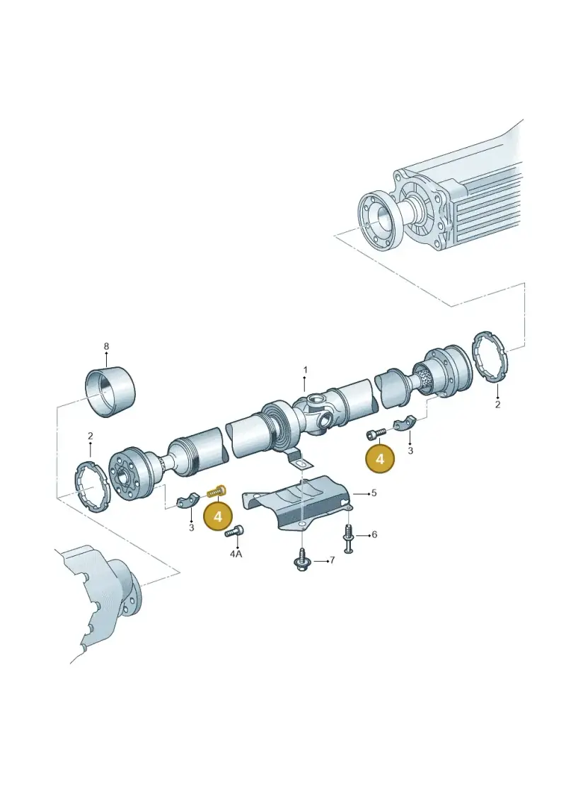 N0199261 — Audi RS4 Cabrio qu.    08> (2007-) diagram 249521100, position 4
